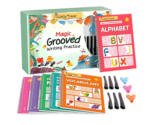 Little Tracer Grooved Writing Practice Book for Preschool & Kindergarten